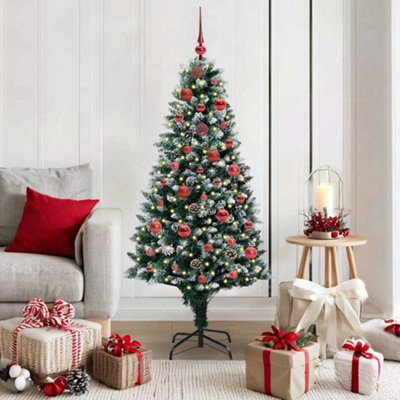 vidaXL Artificial Christmas Tree with 150 LEDs - Green - 150 cm - Image 3