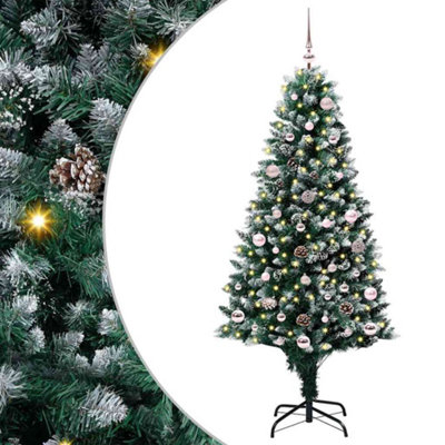 Vidaxl Artificial Christmas Tree With 150 Leds With Stand Green 150 Cm - Image 3