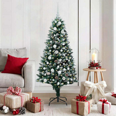 Vidaxl Artificial Christmas Tree With 150 Leds With Stand Green 150 Cm - Image 3