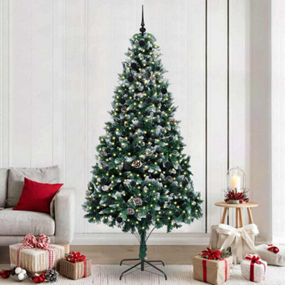 Vidaxl Artificial Christmas Tree With 300 Leds With Stand Green 240 Cm from B&Q