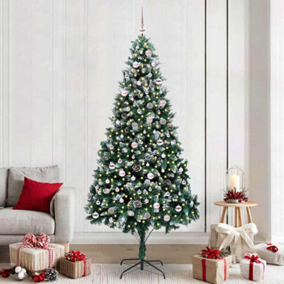 Vidaxl Artificial Christmas Tree With 300 Leds With Stand Green 240 Cm from B&Q