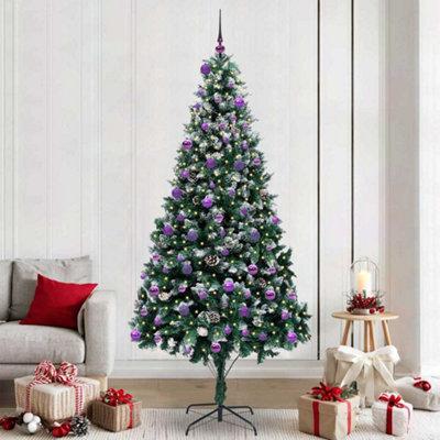 Vidaxl Artificial Christmas Tree With 300 Leds With Stand Green 240 Cm from B&Q