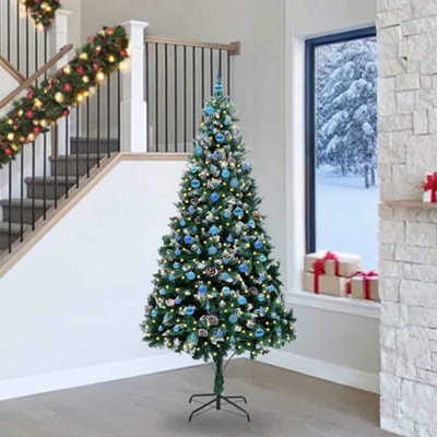 Vidaxl Artificial Christmas Tree With 300 Leds With Stand Green 240 Cm from B&Q