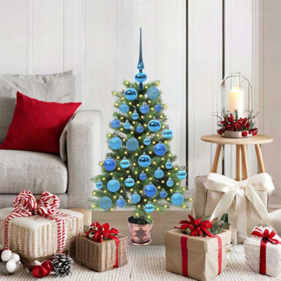 vidaXL 90 cm Artificial Christmas Tree with 150 LEDs - Green - Image 4