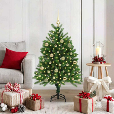 Vidaxl Christmas Tree With 150 Leds With Stand Green 120 Cm Pe from B&Q
