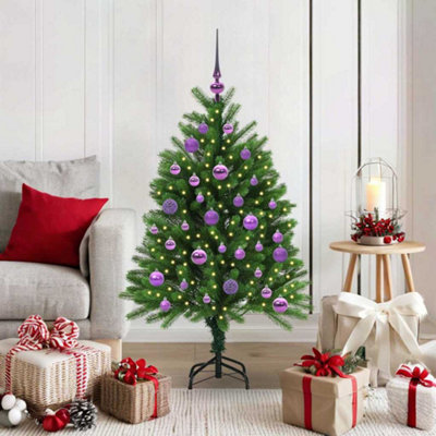 Vidaxl Christmas Tree With 150 Leds With Stand Green 120 Cm Pe - Image 4