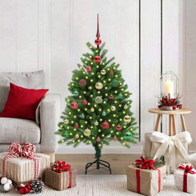Vidaxl Christmas Tree With 150 Leds With Stand Green 120 Cm Pe from B&Q