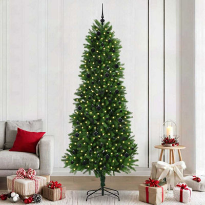 Vidaxl Christmas Tree With 300 Leds With Stand Green 240 Cm Pe from B&Q