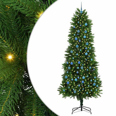 Vidaxl Christmas Tree With 300 Leds With Stand Green 240 Cm Pe from B&Q
