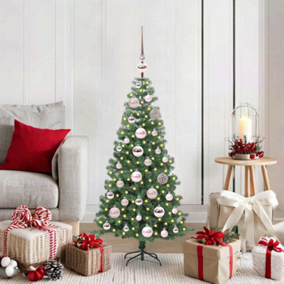 Vidaxl Green Christmas Tree With 150 Leds With Stand 120 Cm Pvc