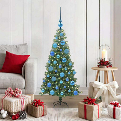 Vidaxl Green Christmas Tree With 150 Leds With Stand 120 Cm Pvc