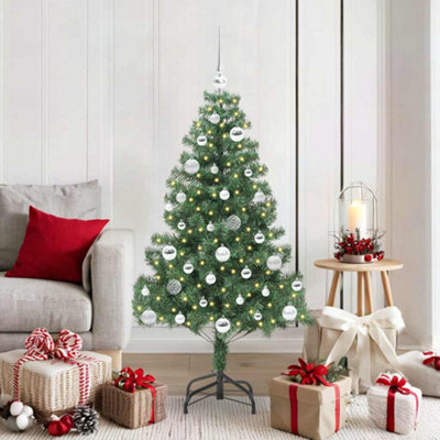 Vidaxl Christmas Tree With 150 Leds With Stand Green 150 Cm Pvc from B&Q