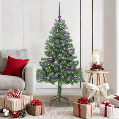 Vidaxl Christmas Tree With 150 Leds With Stand Green 150 Cm Pvc from B&Q