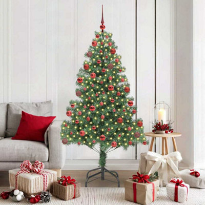 Vidaxl Green Christmas Tree With 300 Leds With Stand 180 Cm Pvc