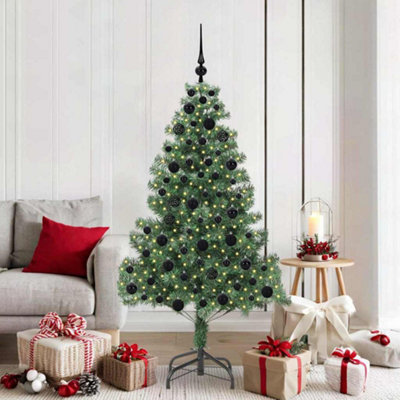 vidaXL Christmas Tree with LED Lights - 180 cm - Green - Image 4