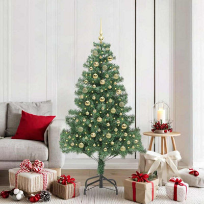 Vidaxl Green Christmas Tree With 300 Leds With Stand 180 Cm Pvc