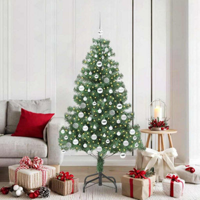 Vidaxl Green Christmas Tree With 300 Leds With Stand 180 Cm Pvc