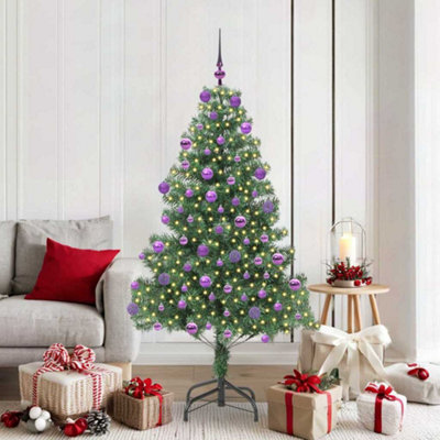 Vidaxl Christmas Tree With 300 Leds With Stand Green 180 Cm Pvc from B&Q