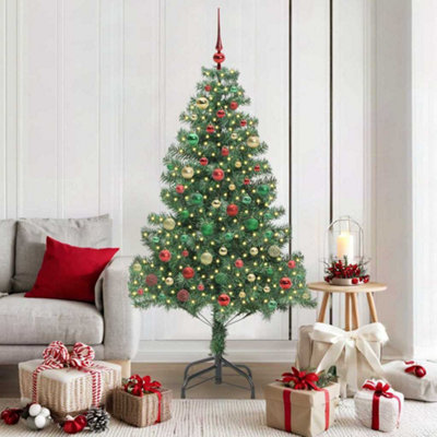 Vidaxl Green Christmas Tree With 300 Leds With Stand 180 Cm Pvc