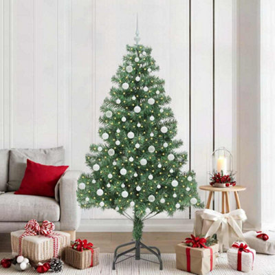 Vidaxl Christmas Tree With 300 Leds With Stand Green 210 Cm Pvc from B&Q