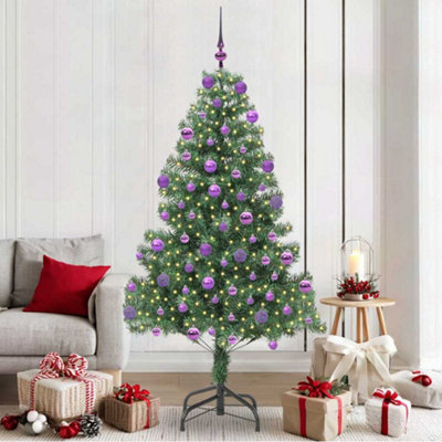 Vidaxl Christmas Tree With 300 Leds With Stand Green 210 Cm Pvc from B&Q