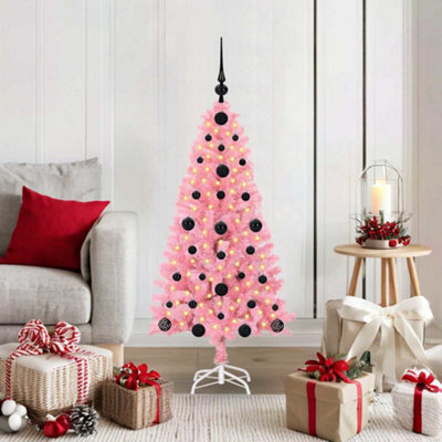 Vidaxl Christmas Tree Pink 120 Cm Pvc - Image 4