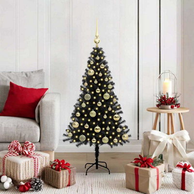 Vidaxl Christmas Tree Black 120 Cm Pvc - Image 4