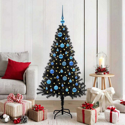 Vidaxl Christmas Tree With 150 Leds With Stand Black 150 Cm Pvc from B&Q