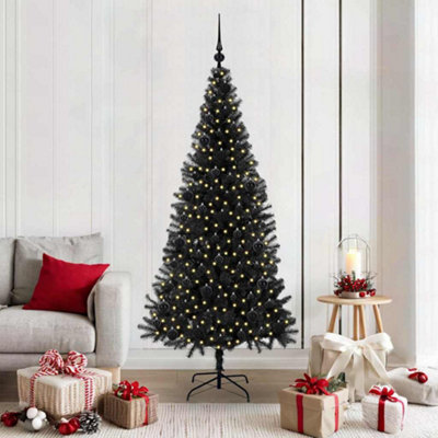 Vidaxl Christmas Tree With 300 Leds With Stand Black 180 Cm Pvc from B&Q