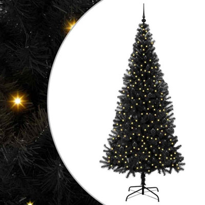 Vidaxl Christmas Tree With 300 Leds With Stand Black 240 Cm Pvc from B&Q