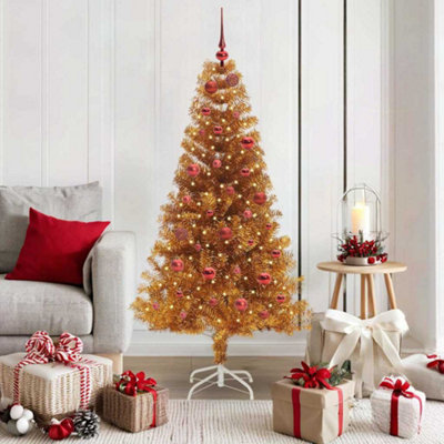 Vidaxl Christmas Tree Gold 150 Cm Pet - Image 3