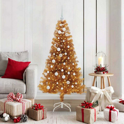 Vidaxl Christmas Tree Gold 150 Cm Pet - Image 3