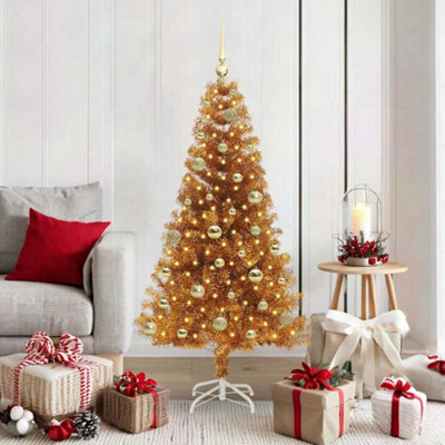 Vidaxl Christmas Tree Gold 150 Cm Pet - Image 3