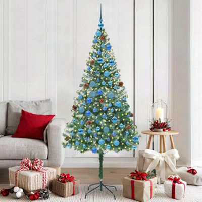 Vidaxl Artificial Christmas Tree With Stand Green 180 Cm Pvc And Steel from B&Q