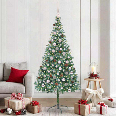 Vidaxl Artificial Christmas Tree With Stand Green 210 Cm Pvc And Steel from B&Q