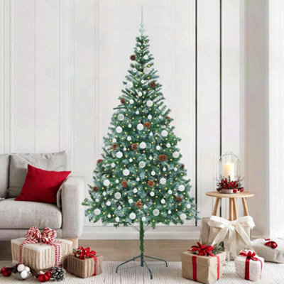 Vidaxl Green Artificial Christmas Tree With Stand 210 Cm Pvc And Steel