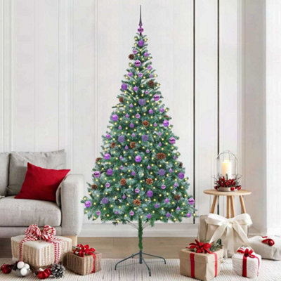 Vidaxl Artificial Christmas Tree With Stand Green 210 Cm Pvc And Steel from B&Q