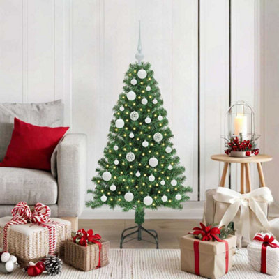Vidaxl Green Artificial Christmas Tree With 150 Leds With Stand 120 Cm
