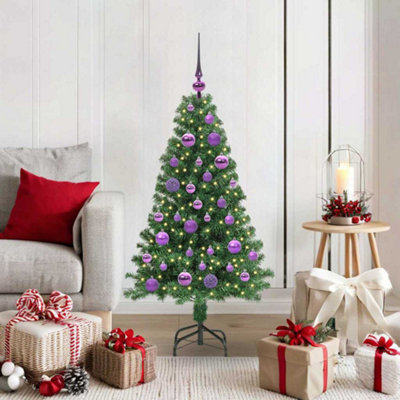 Vidaxl Green Artificial Christmas Tree With 150 Leds With Stand 120 Cm