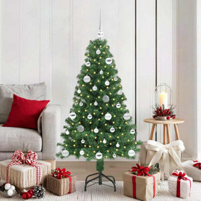 Vidaxl Artificial Christmas Tree With 150 Leds With Stand Green 150 Cm from B&Q