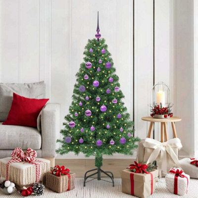 Vidaxl Artificial Christmas Tree With 150 Leds With Stand Green 150 Cm from B&Q