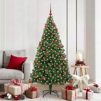 Vidaxl (Green, 180 Cm) Artificial Christmas Tree With Leds&Ball Set Multi Colours Multi Sizes - Image 3