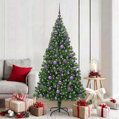 Vidaxl Green Artificial Christmas Tree With 300 Leds With Stand 180 Cm
