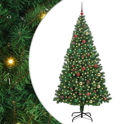 Vidaxl Green Artificial Christmas Tree With 300 Leds With Stand 180 Cm