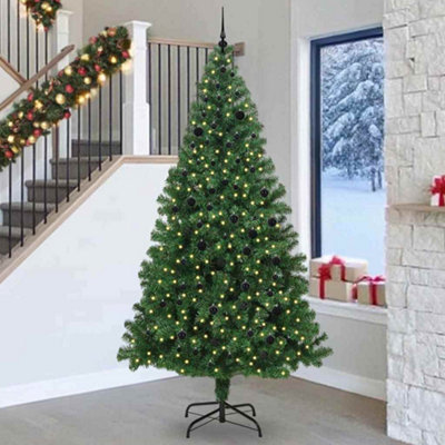 Vidaxl Artificial Christmas Tree With 300 Leds With Stand Green 240 Cm from B&Q