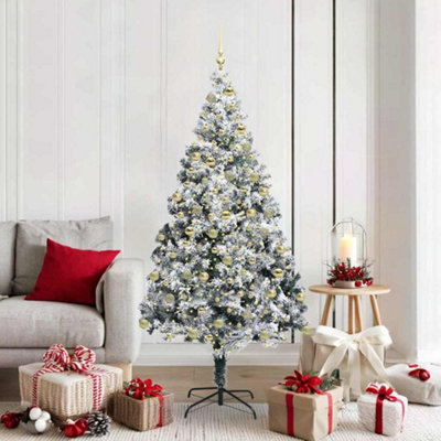 Vidaxl Green Artificial Christmas Tree With 300 Leds With Stand 180 Cm