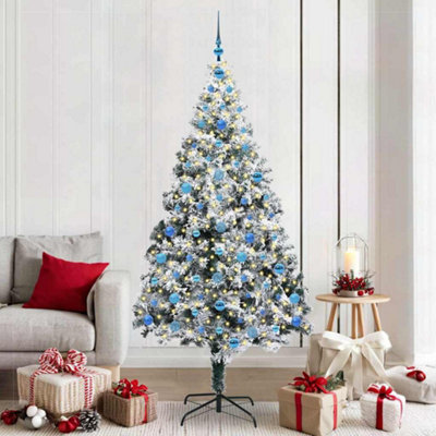 Vidaxl Green Artificial Christmas Tree With 300 Leds With Stand 210 Cm