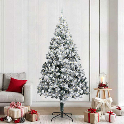 Vidaxl Green Artificial Christmas Tree With 300 Leds With Stand 240 Cm