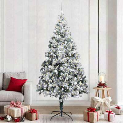 Vidaxl Green Artificial Christmas Tree With 300 Leds With Stand 240 Cm