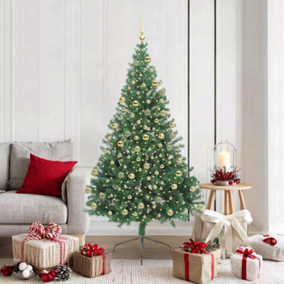 Vidaxl Green Artificial Pre-Lit Christmas Tree 180 Cm Pvc Small